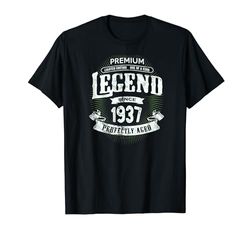 87th Birthday A Legend Since 1937 Classic One Of A Kind Camiseta