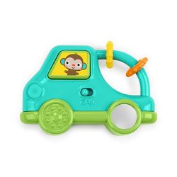 Bright Starts, Safari Driver: Juguete para Llevar con Música y Luces, Mono, Unisex, Azul, Desde 3 Meses