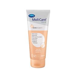 MoliCare Skin Crema de Manos, para Piel Muy Seca y Manos Agrietadas, con Creatina, Pantenol y Aceite de Almendras, Neutralizador de Olor, Emulsión Agua en Aceite, 200ml