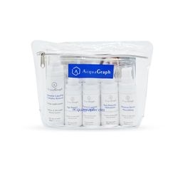 ACQUAGRAPH® Coffret cosmétique AcquaTravel, Pack Routine Anti-Âge, crèmes femme Anti-rides, Anti-âge, Anti-imperfections, Anti-Cellulite, comprend un sérum à la vitamine C.