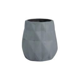 MSV Vaso Louxor, Gris, 11 X 8.5 X 8.5 Cm