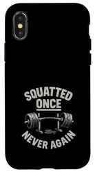Tentativo di palestra fallito Divertente Fitness Palestra Umorismo Cardio Joke Custodia per iPhone X/XS