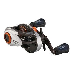 Abu Garcia Low Profile Baitcast Reel, Revo X Low Profile Reels, Roofdiervissen, Zoetwatervisser, Baars, Snoek, Snoekbaars, Zwart/Zilver, Robuust & Lichtgewicht, 8+1 Bearing Count, Laag Profiel