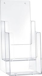 Helit H2351502 – bordsprospektthalter "helpdesk" 2 x 1/3 DIN A4, glasklar
