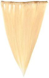 I&K 18” Onepiece QuickFit 100% Human Hair Extensions 613-Lightest Blonde 18 inches
