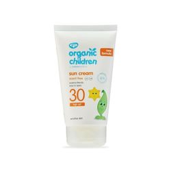 Green People Organic Children Scent Free Sun Cream SPF30, 150 ml