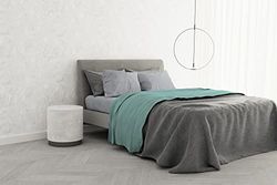 Italian Bed Linen Beddengoedset van 100% katoen, TRENDY CHIC, tweepersoonsbed, watergroen