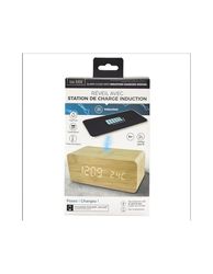 BE MIX, HT0023, Sveglia Caricatore a Induzione 5W, Sveglia Decorativa e High Tech 2-in-1, Display Multifunzione, Caricatore a Induzione Integrato, Alimentazione Pratica, Istruzioni Incluse