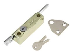 Yale Locks P124PB Visi Verrou de Porte à Poussoir Laiton