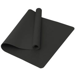 Narwhal Yogamat TPE Antislip Large XXL 190 x 80 x 0,6 cm 6 mm dik - yogamatten voor dames en heren oefening, sportschool, pilates, fitness en workout training (zwart, 190 x 80 x 0,6 cm)