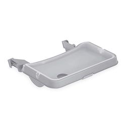 hauck Plateau Bebe Repas Alpha Tray pour Chaise Haute Bébé Alpha+ et Beta+, 6-24 Mois, Réglable 3 Positions, Inclus Reducteur Siege, Tablette Amovible, Rebord Surélevé, Gris
