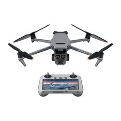 DJI Mavic 3 Pro con DJI RC (radiocomando con schermo), drone con tripla fotocamera di punta e fotocamera Hasselblad con CMOS da 4/3, autonomia di volo di 43 minuti e trasmissione video HD fino a 15 km