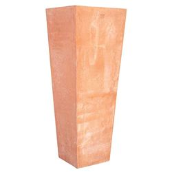 Biscottini Vaso Alto da Esterno 126x46x46 cm | Vaso Terracotta da Ingresso | Fioriera da Esterno Artigianale