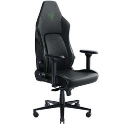Razer Iskur V2 - Chaise de Jeu avec Support Lombaire adaptatif (Cuir synthétique de qualité EPU, Coussins en Mousse Haute densité, accoudoirs 4D, Courbe Lombaire entièrement réglable) Vert