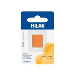 MILAN® Recambio de acuarela en formato de medio godet, naranja atardecer