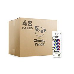 The Cheeky Panda – Cannucce di carta in bambù | Confezione da 48 confezioni (4800 cannucce totali) | 100% biodegradabili, senza plastica, ecologiche, resistenti e sostenibili