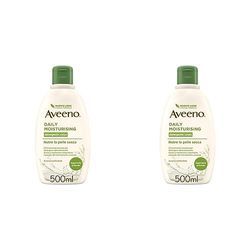 Aveeno Daily Moisturising, Crema Corpo Idratante Bagno Doccia, Detergente Corpo, Pelli da Normali a Secche, Profumo Delicato, 500 ml (Confezione da 2)