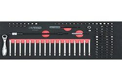 KS Tools 713.5011 100 x Laser Cut Tools Rotproof Foam Tool Trolley Workbench Screwdriver Module