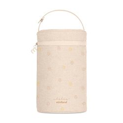 Miniland Thermibag dubbel vanilj. Isoleringsväska med stor kapacitet och bärhandtag för transport. Dolce kollektion, vanilj, 1000 ml, Dolce-kollektion