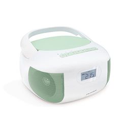 Metronic Mady, draagbare cd-speler, bluetooth, MP3, met USB-poort, micro-SD-kaartspeler, cd-radio, groen, 477186