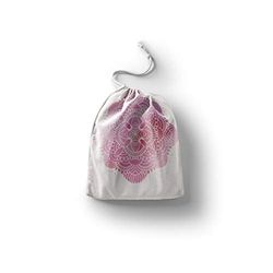 Bonamaison Imprimé Sacs de Coton avec Cordon, Sac D'Épicerie, Sac À Provisions, Réutilisables, Écologique, Pliable, Taille: 12x15 Cm