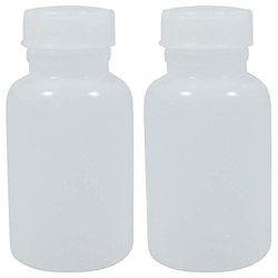 2 x Apothecary Containers 250 ml with Screw Cap Made of Plastic (PE-LD), BPA-Free - Made in Germany
