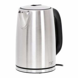Adler AD 1340 1,7L stalen ketel met LCD, waterkoker met temperatuurregeling, zilver