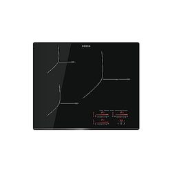 Edesa Placa de inducción EIMS-6332B con Biselado Frontal. 3 focos de cocción. Panel de control Multi Slider Touch. 9 niveles de Potencia + Booster. Potencia Maxima 7,1 Kw. Acabado en Negro.