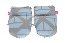 1 paire de manchons chauffants pour poussette – en softshell (navires bleu)