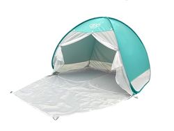 dBb Remond Maxi Tente Anti-UV Bébé, UPF 50+ Protection Solaire Maximale, Tente de Plage Pop up pour 2-3 Personnes, Abri de Plage, Ouverte H160 x L155 x P110 cm, Moustiquaire, Turquoise
