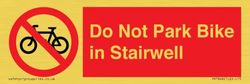 Do Not Park Bike in Trapbord - 150x50mm - L15