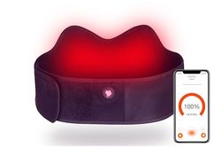 Vulpés Intelligente verwarmbare niergordel, warmteondersteuning voor de rug, nier- en bekkengebied, smartphonebediening, ontwikkeld in Duitsland (zonder powerbank)