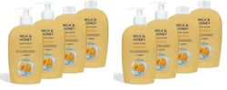 by Amazon, Sapone per le mani al latte e miele, 4 x 500 ml (Confezione da 2)