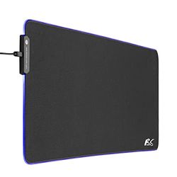 NanoRS RS705 XXL Alfombrilla para ratón y Teclado para Videojuegos, 80 x 30 cm, con iluminación LED RGB y Base de Goma Antideslizante, 800 x 300 x 4 mm
