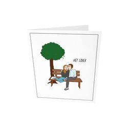 The Gift Label Carte d'accueil - Hey lover