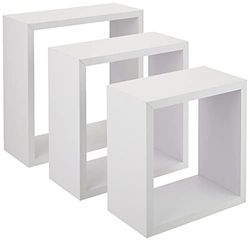 Modul'Home 6RAN789BC Cube förvaringsutrymme panel/MDF vit 11,8 x 30 x 30 cm