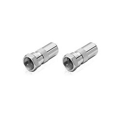 conecto antennadapter, F-kontakt till IEC-kontakt, adapter för anslutning av IEC-anslutningar med satellitportar, set om 2, SA-CC50829-SET2