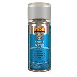 Hycote Double Acrylic Aerosol Car Spray Paint, Vauxhall - Star Silver III, 150 ml