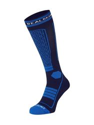 SEALSKINZ Northwold - Calze termiche da sci, lunghezza al ginocchio, taglia S, colore: Blu, Blu, S