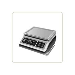 LITTLE BALANCE 8213 LBP 50 Professional Professionele weegschaal, 50 kg/5 g, werkt op batterijen, zonder batterijen, zwart/roestvrij staal