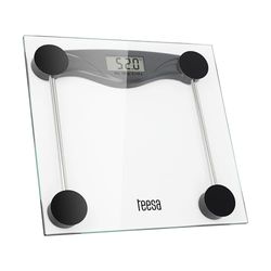 Teesa TSA0801 Digitale badkamerweegschaal met groot lcd-display, 180 kg