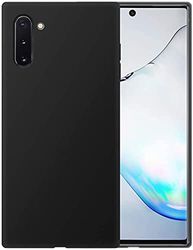 Ultradunne, matzwarte TPU-rubberen hoes (zwart), perfect gevoel, compatibel met Samsung Galaxy Note 10 Plus