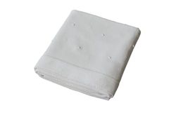 Italbaby Couverture en Maille pour lit bébé, Taille 110 x 150 cm à Pois Blanc