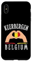 Belgium Flag Heart Keerbergen City Case for iPhone XS Max