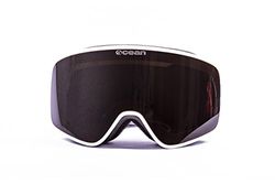 Ocean Sunglasses Aspen, Occhiali da Sci, Montatura: Bianco, Lenti: fumé, Yh3802.0