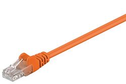 Goobay 95265 CAT 6 verbindingskabel, U/UTP, oranje, 10 m lengte