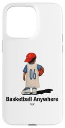 Cool Cute Basketball Anywhere with a Basketball kid Player Case for iPhone 15 Pro Max