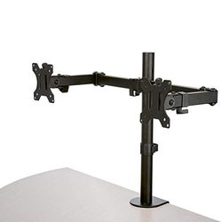 StarTech.com Staffa per due monitor con montaggio su scrivania - Design a barre trasversali - Articolabile - Acciaio (ARMDUAL2)