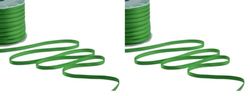 Furlanis - Nastro Doppio Raso, Tessuto Italiano - Verde Bandiera, 6 mm x 25 m (Confezione da 2)
