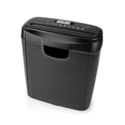 Distruggi documenti - 6x pagine A4-10 l - Standard di sicurezza: DIN 2-190 W - Nero